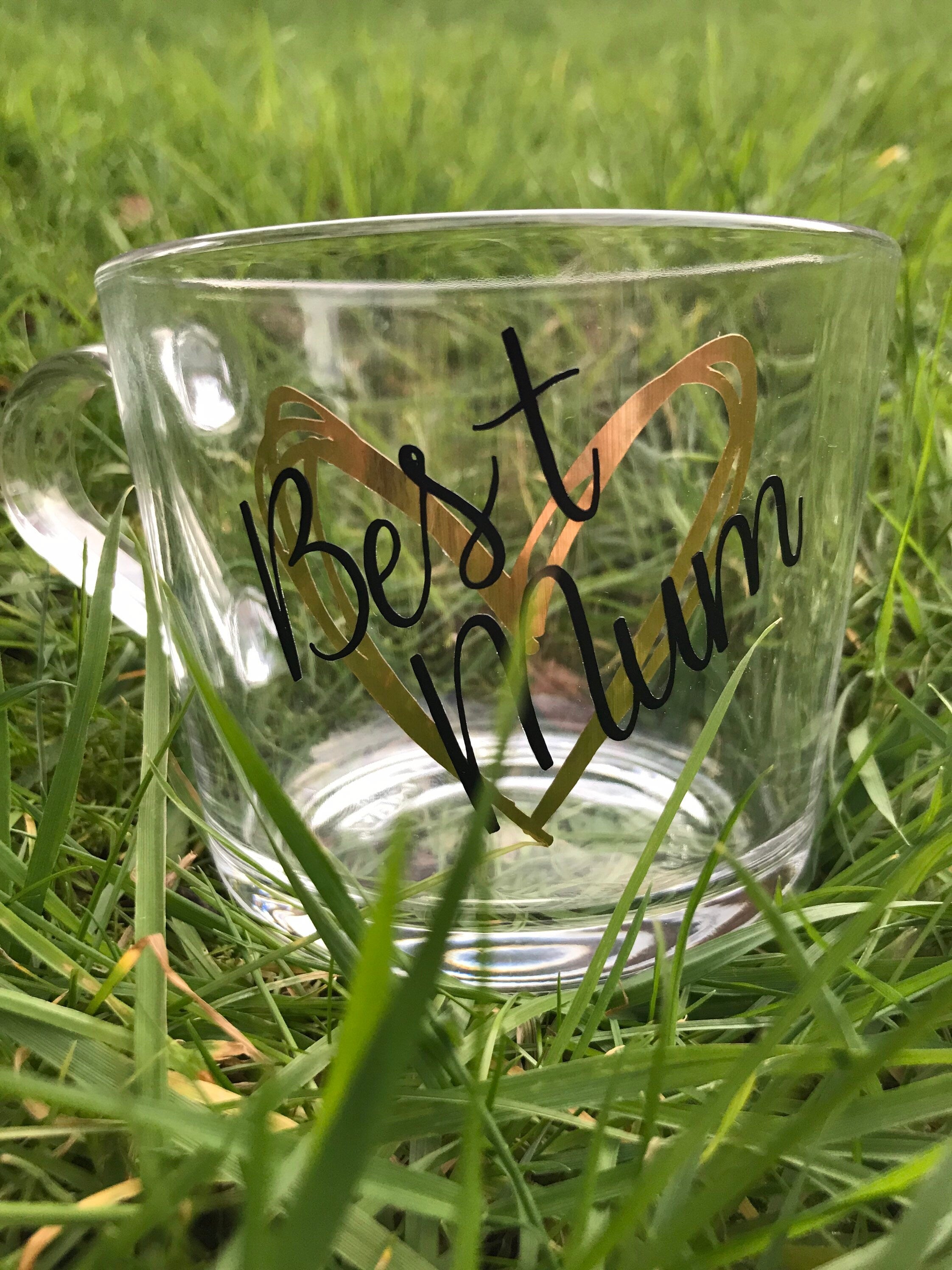 Best mum clear glass mug