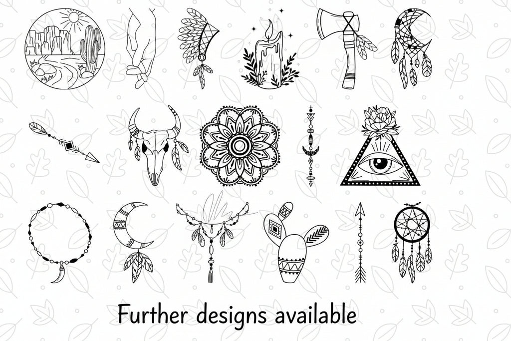 Collection of mystical and celestial designs for the magnets